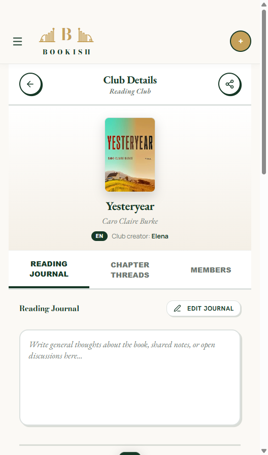 Bookish Quiet Chapter Discussions